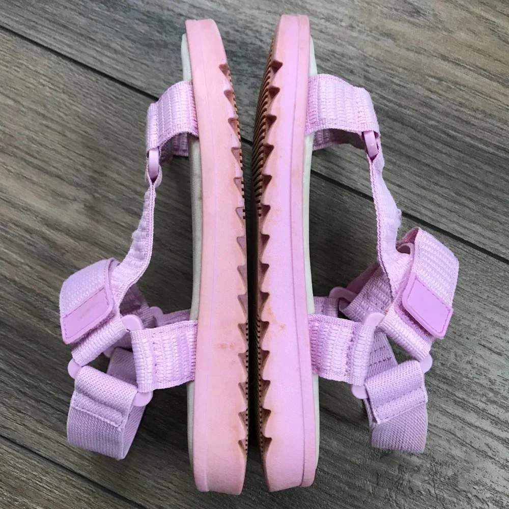 Zara Pink Strappy Sandals Little Girl's EU Size 29 US‎ 12 Hook and Loop Closure